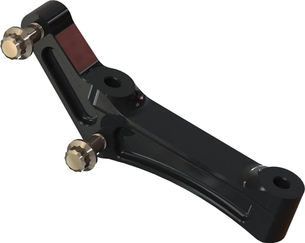 Hawg Halters Inc - FBRMAB-108 - Radial Mount Adapt Bracket Univ Rh/Lh Black