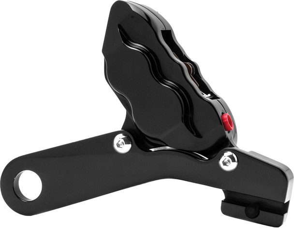 Hawg Halters Inc - RKHTAB548 - 4 Pist Rear Caliper Kit Black 25Mm Flt 08-Up