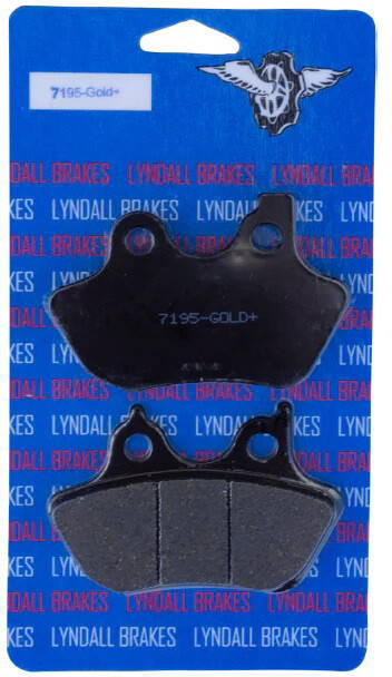Lyndall Brakes - 7195-G-P - Profiled Brake Pad Gold+ Fr/Rr Except 200 Mm Tire