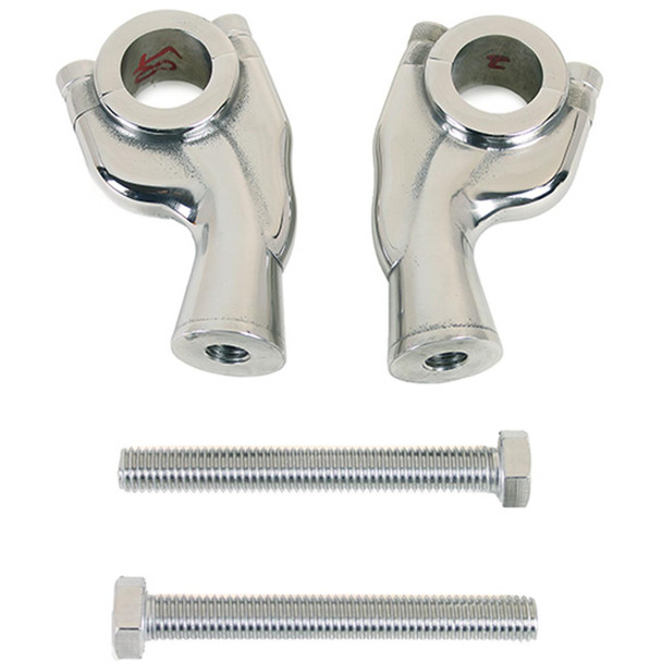 V-Twin - Stainless Steel 1" Pullback Riser Set