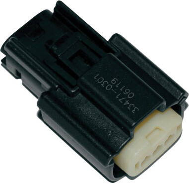 Namz Custom Cycle - NM-33471-0301 - Molex 3-Pin Female Connector Hd72512-07Bk Fl Models 07-Up