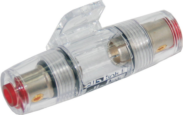 Namz Custom Cycle - NAP-AGUFH - Power Single Nickel Plated 4/8 Gauge In Line Fuse Holder
