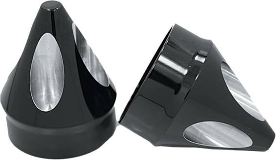 Avon - AXL-SPK-ANO - Axle Nut Cover Spike Black 1"