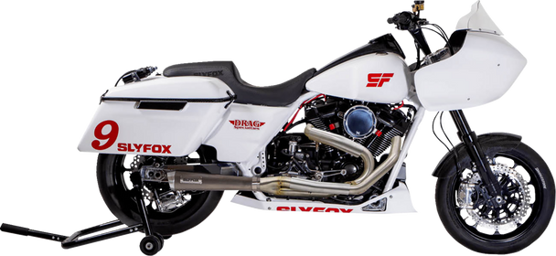 Slyfox - Stainless Steel 2-into-1 Exhaust System '17 & Up Harley Touring Models