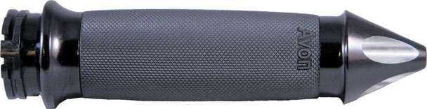 Avon - CC-86-AN-SPK-HT - Custom Contour Grips Spike Heated Cable Throttle Black