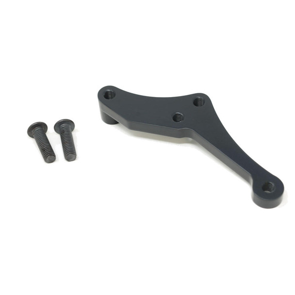 Mid-USA - Black Front Left Caliper Brackets fits Big Twin & Sportster Models