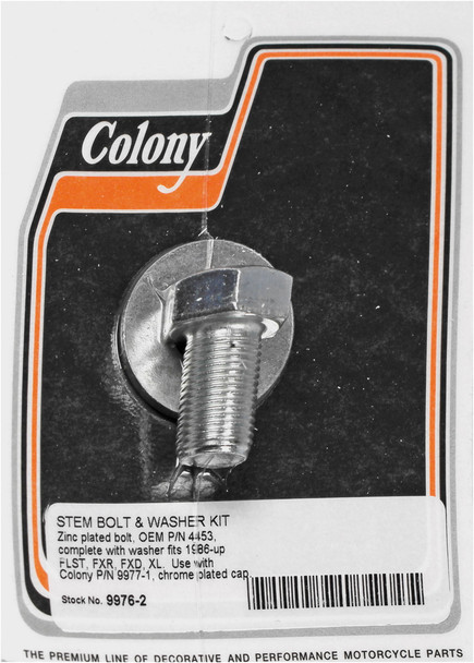 Colony Machine - 9976-2 - Stem Bolt & Washer Kit Flst Fxr Fxd Xl 86-Up