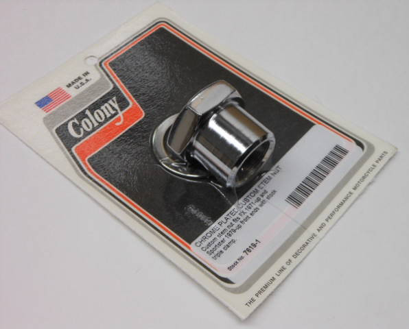 Colony Machine - 7619-1 - Chrome Stem Nut Fx 71-87 Xl 79-87