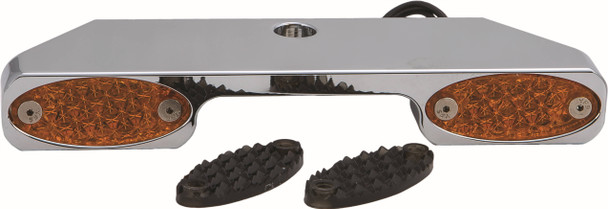 Pro One - 909101 - Turn Signal Bar W/Amber Led Narrow Glide Chr