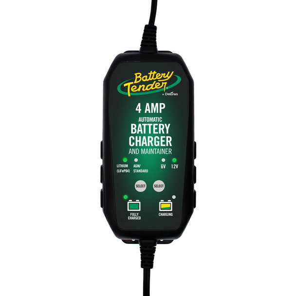 Battery Tender - 022-0209-BT-WH - Selectable 4 Amp 6/12V Charger