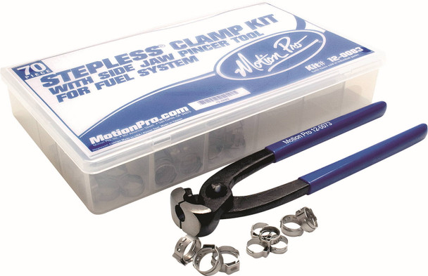 Motion Pro - 12-0083 - Stepless Clamp Fuel Line Fittings Kit 80/Pc