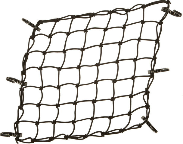 Powertye - 50152 - Cargo Net Adjustable Black 15"X15"