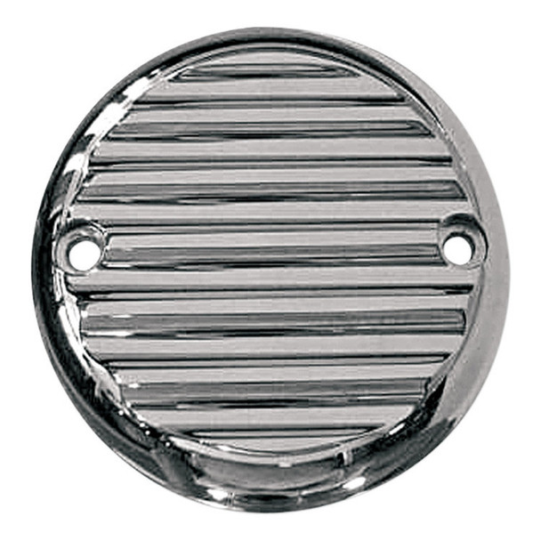 Joker Machine - Points Cover fits '70-'99 Big Twin (Exc. Twin Cam Models) & '04-'22 Sportster Models (Exc. '21-'22 Sportster S/RH 1250S Models) - Chrome