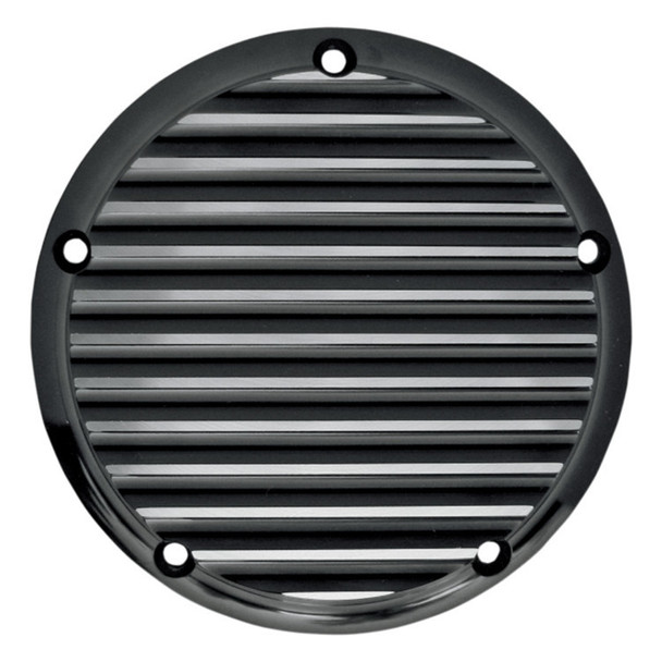 Joker Machine - Finned Billet Derby Cover fits '99-'19 Big Twin Models (Exc. '18 FLSB, '16-'18 Baggers & '15 FLHTCUL/FLHTKL Models) - Black