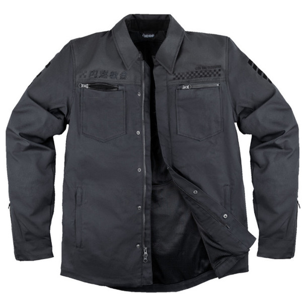  Icon -Men's Upstate Canvas CE™ Jackets - National, Black 