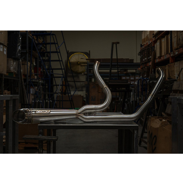 Cone Performance - 2-1 Exhaust Systems fits '95-'16 HD Touring Cone Turnout