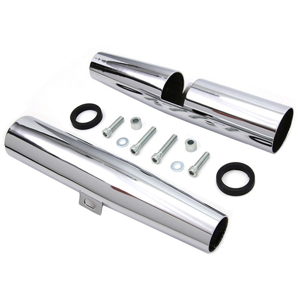 V-Twin - 39mm Chrome Fork Shrouds fits '86-'03 Sportster Models (Open Box)
