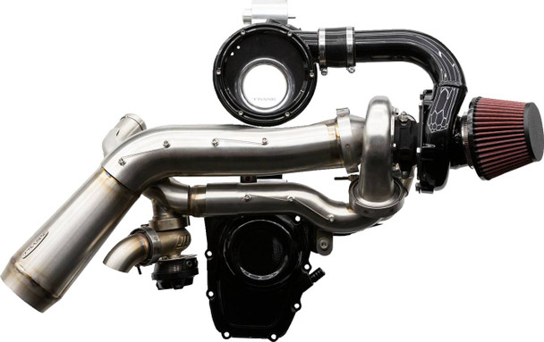 Trask - TM-7610 - Tornado Turbo Kit - Stage 2 - Stainless with Black Aluminum - Gen 1 M8