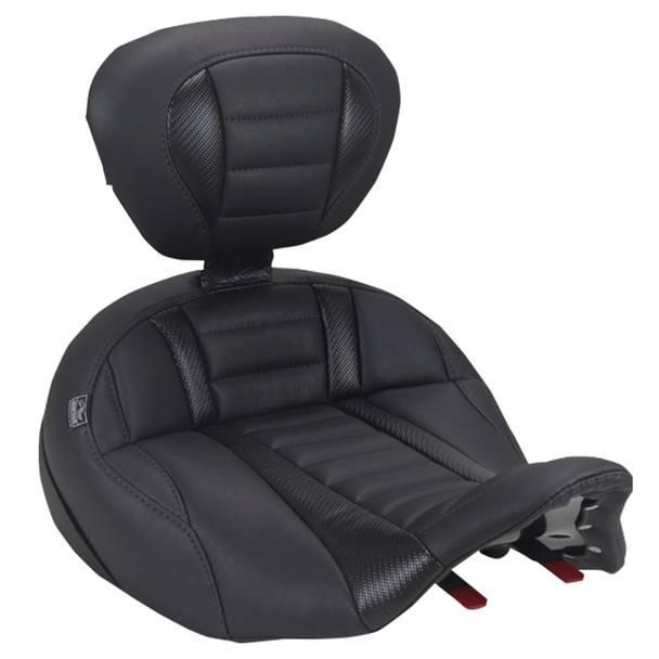 Mustang - Deluxe Touring Solo Seat with Driver's Backrest fits '23-'26 FLH/FLT Models