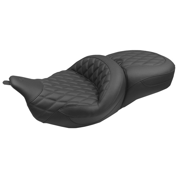 Mustang - Double Diamond Super Touring Seat fits '08-'25 FLH/FLT Models