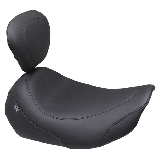 Mustang - Black Stitch Wide Tripper™ Solo Seat fits '23-'26 FLT/FLH Models