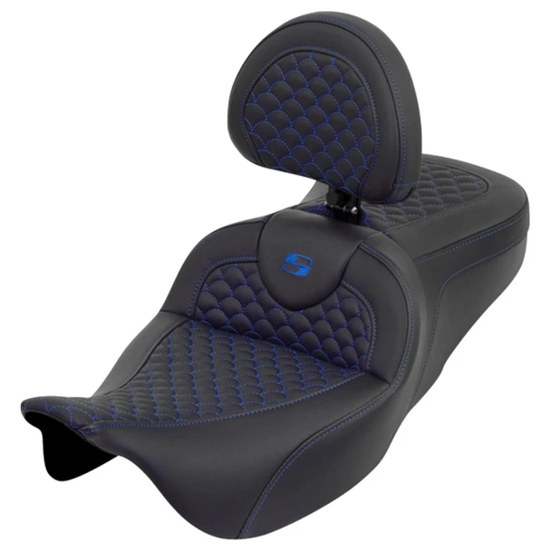 Saddlemen - Dragon Scale Roadsofa™ Seat with Backrest fits '08-'25 Touring Models