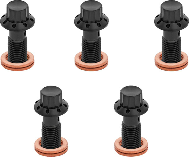 Arlen Ness - 300-858 - Banjo Bolt 5-Pack - M10x1.0 - Black