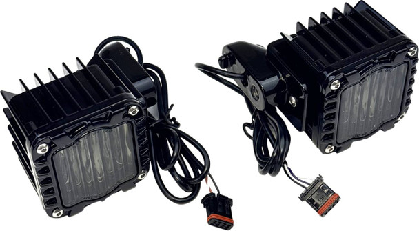 Custom Dynamics - SD-LRST-FT-AW - LED Turn Signals - Amber/White - Smoke Lens - '22-'25 FXLRST/FXRST