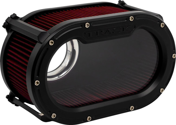Trask - Flat Black Big Papi High-Flow Air Cleaner for Harley M8 Gen 2 Models
