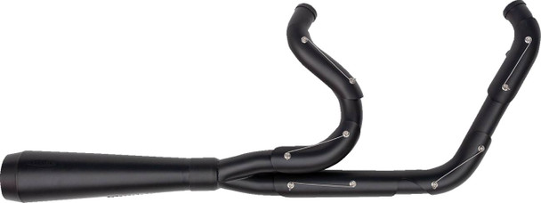 Trask - TM-5040BKBK - 2-into-1 Assault Exhaust System - Full Black on Black