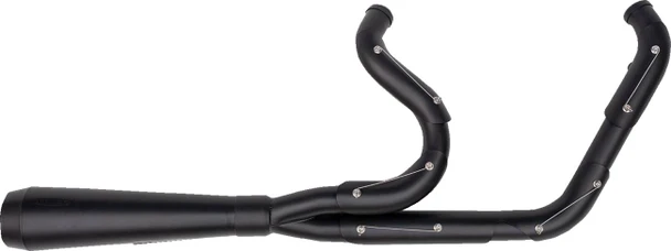 Trask - TM-5300BKBK - 2-into-1 Assault Exhaust System - Full Black on Black