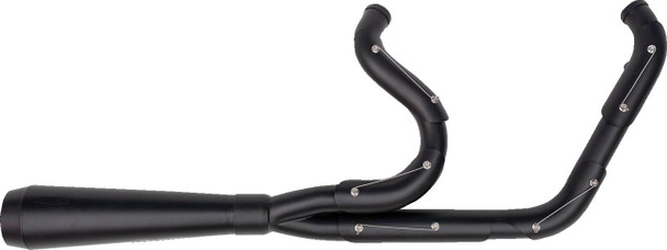 Trask - TM-5021BKBK - 2-into-1 Assault Exhaust System - Full Black on Black