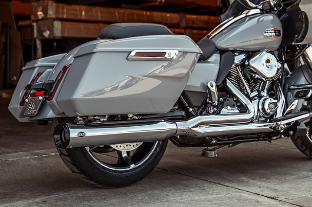 S&S Cycle - 550-1170 - 2-into-1 GNX Exhaust System - 49-State - Chrome - M8 Touring