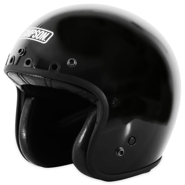 Simpson Helmets - Gloss Black Chopper Helmet