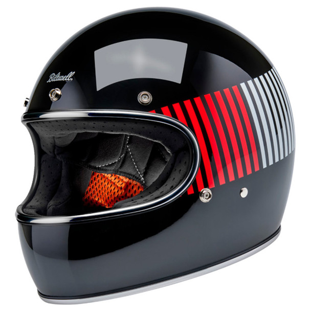 Biltwell - Black/Red/White/Blue Gringo Raceflow Helmet