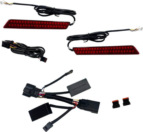 Custom Dynamics - CD-LATCH-2026-R - Saddlebag Latch Light - LED - Red Lens