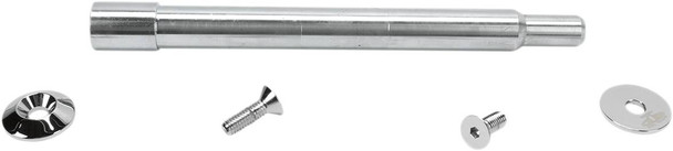 Paul Yaffe Bagger Nation - PYO:YAXLE-07-SM-C - Y-Axle with Smooth Style Axle Cover Kit - Custom - Front - Chrome - 1"