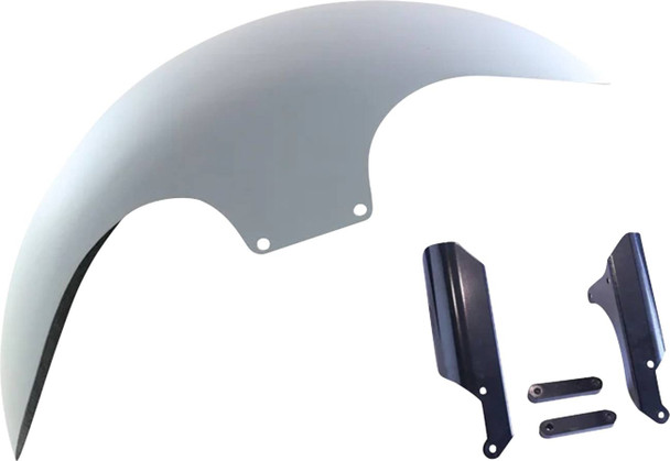 Paul Yaffe Bagger Nation - PYO:CAFE-21-18LR-B-C - Cafe Front Fender - 21" Wheel - Black Inverted Fork Adapter - HD Softail '18-'26