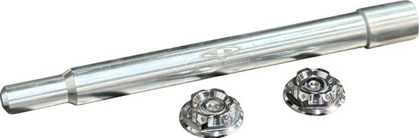 Paul Yaffe Bagger Nation - PYO:YAXLE-08-HT-CP - Y-Axle with Turret Style Axle Cover Kit - Custom - Front - Chrome - 25 mm
