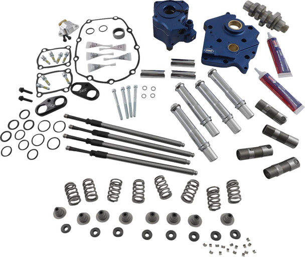 S&S Cycle - 310-1118B - Cam Chest Kit - Oil Cooled - Chain Drive - 540 Cam - Chrome Pushrod Tubes - M8
