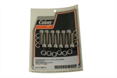 V-Twin - 2400-12 - Colony Oil Pan Mount Kit Allen Type Chrome - Fits 2007 Harley-Davidson FLT