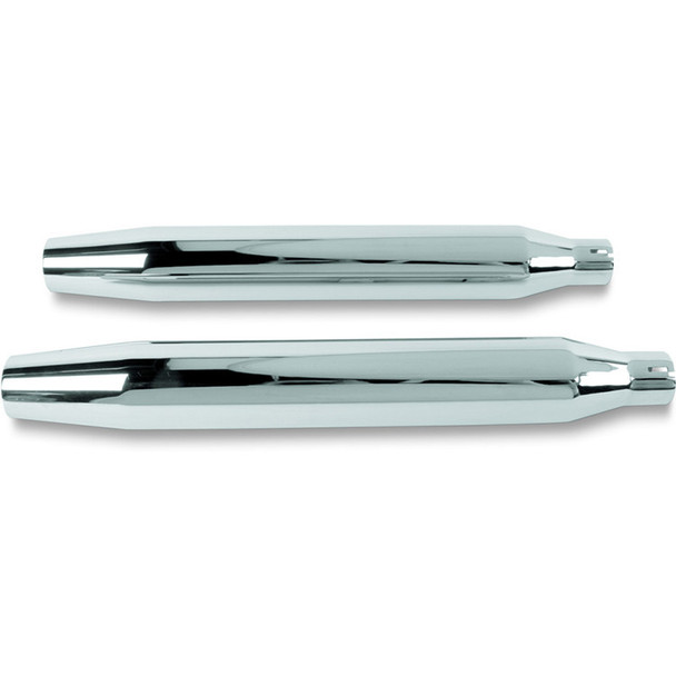 Khrome Werks - HP-Plus 3" Slip-On Mufflers W/Tapered Style fits '91-'05 Harley Dyna Models - Chrome