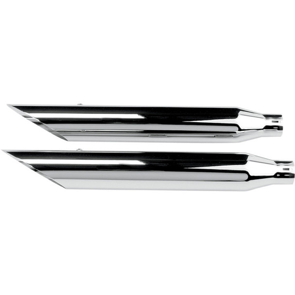  Khrome Werks - HP-Plus 3" Slip-On Mufflers W/Slash Cut fits '91-'05 Harley Dyna Models - Chrome 