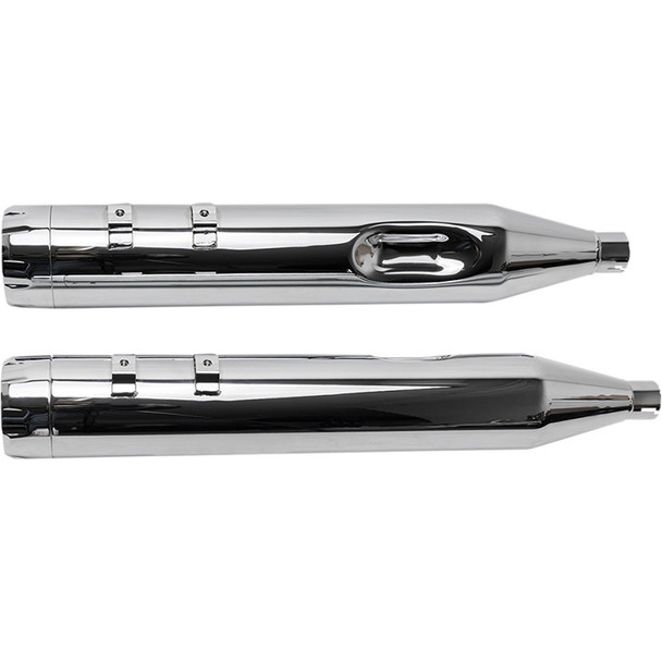 S&S Cycle - 4-1/2" MK45 Performance Muffler W/ Chrome Thruster End Caps fits '95-'16 Touring Models - Chrome