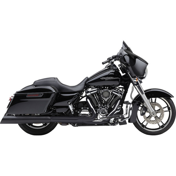 Cobra - 4.5" Gen 2 NH Series Upper Cut Mufflers W/ Upper Cut Style fits '17-'23 Harley Touring Models - Black