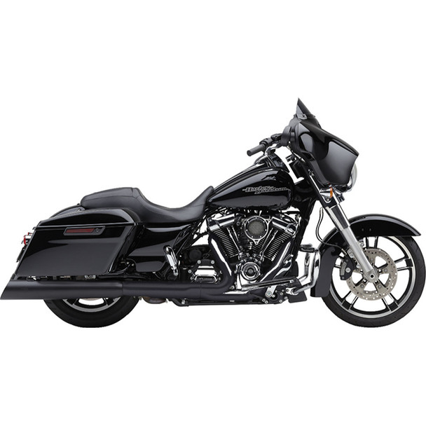 Cobra - 4.5" Gen 2 NH Series Upper Cut Mufflers W/ Upper Cut Style fits '17-'22 Harley Touring Models - Black
