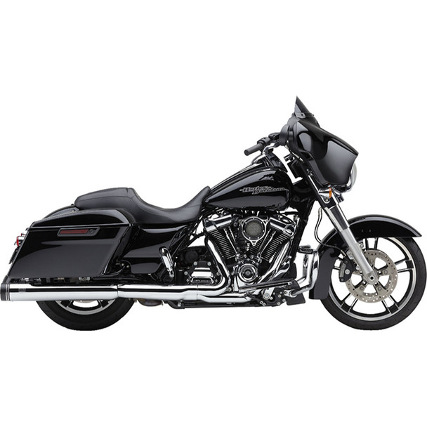 Cobra - 4" Gen 2 Neighbor Haters® Series Mufflers W/ Black Outer Tip fits '17-'22 Harley Touring Models - Chrome