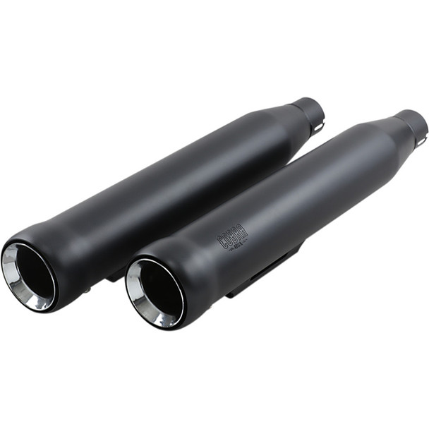 Cobra - NH Series Mufflers fits '91-'17 Dyna Models (Exc. '08-'17 FXDF, '10-'17 FXDWG, '12-'16 FLD & '14-'17 FXDL/FXDLS Models) - Raven Black