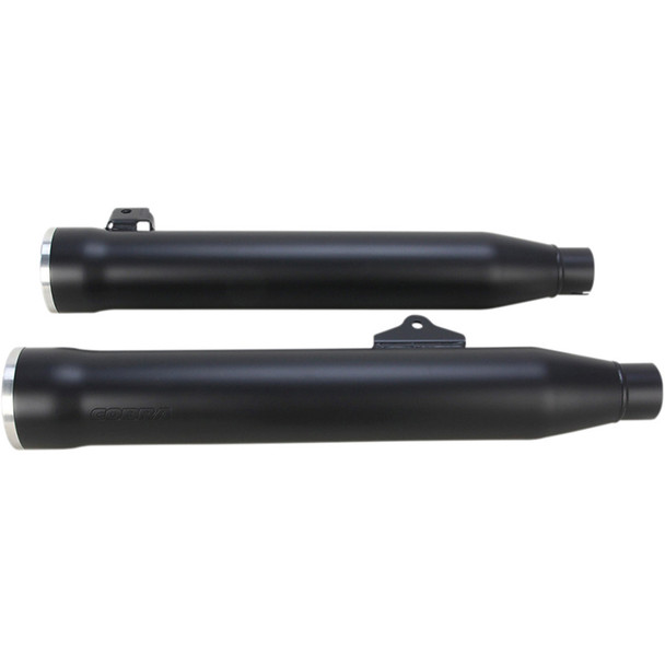 Cobra - 3" Slip-On Mufflers W/ Race-Pro Tips fits '08-'17 Dyna Models - Black