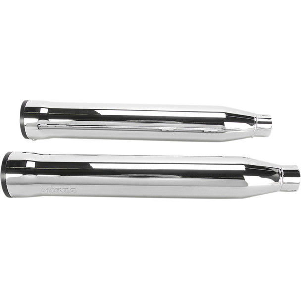 Cobra - 3" Slip-On Mufflers W/ Race-Pro Tips fits '05-'17 Softail Models - Chrome